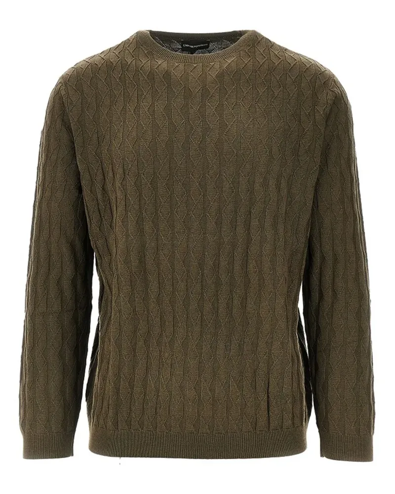 Emporio Armani Pullover mit Rundhalsausschnitt - Grün Grün