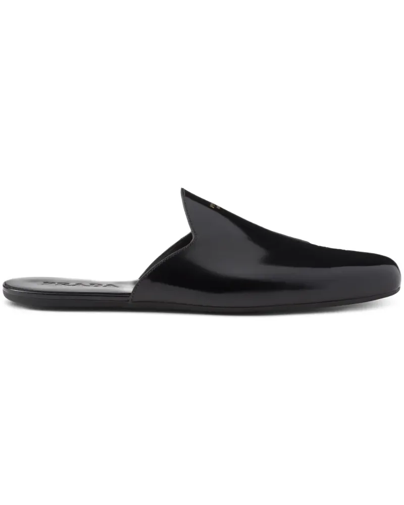 Prada Offene Slipper - Schwarz Schwarz