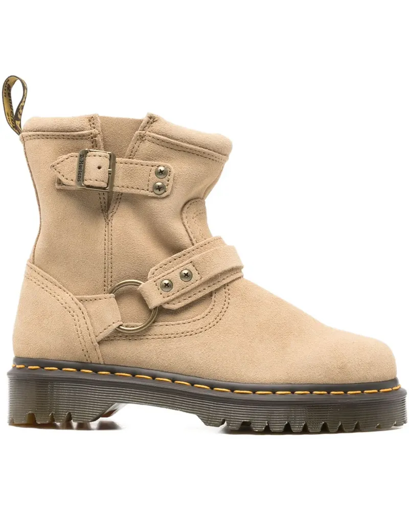 Dr.Martens 40mm Anistone buckle-strap boots - Nude Nude