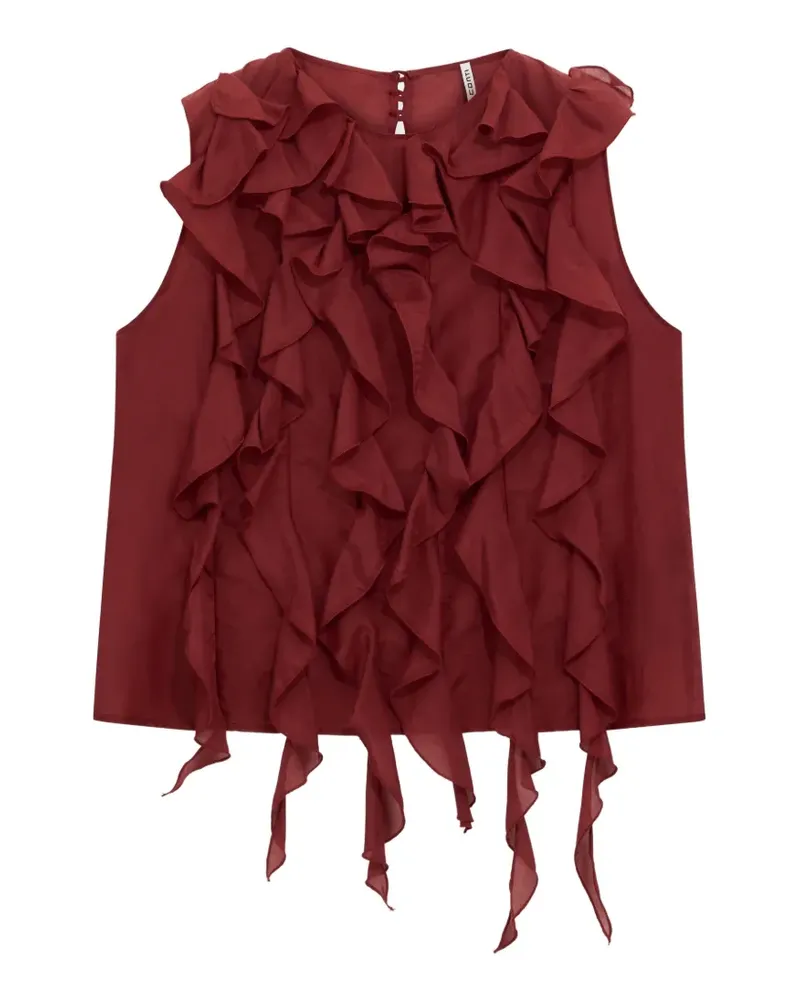 Liviana Conti Gerüschtes Carla Top - Rot Rot