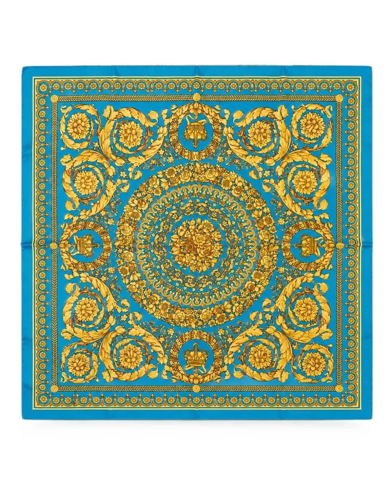Versace Barocco silk scarf - Blau Blau