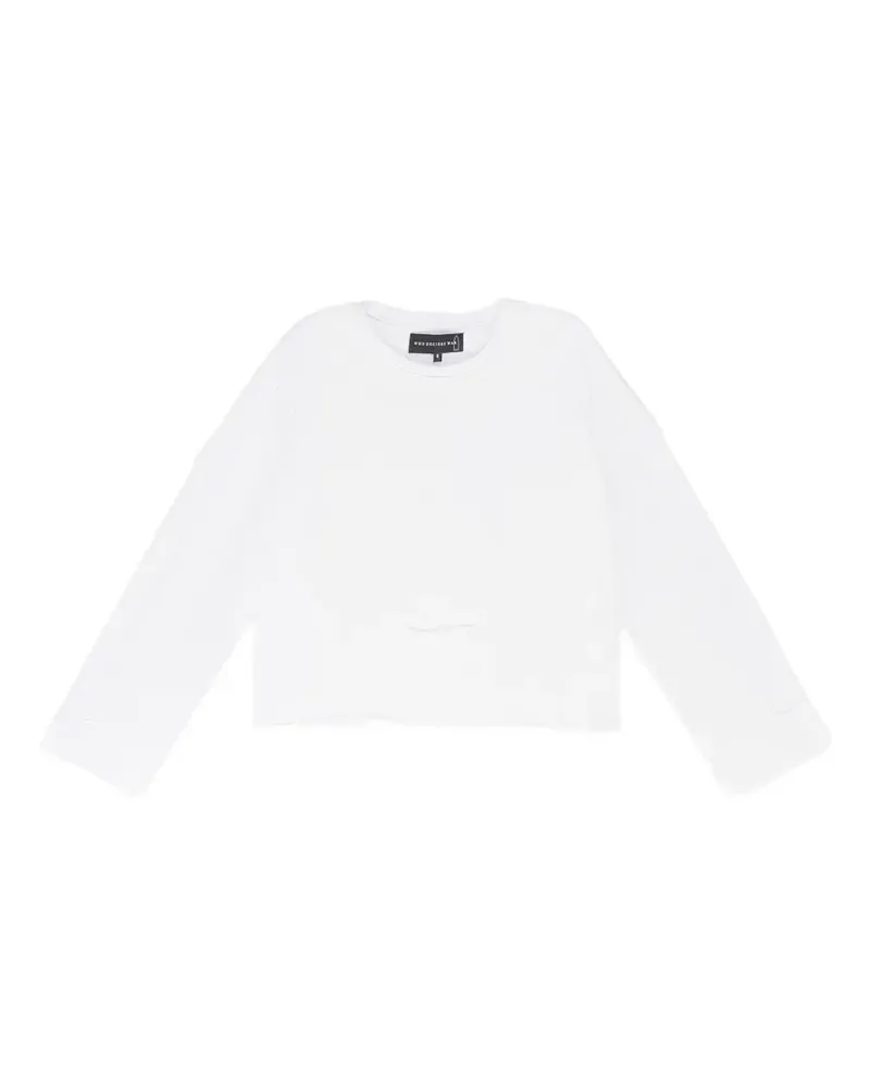 WHO DECIDES WAR AMALGAMATED WINDOW long-sleeves T-shirt - Weiß Weiß