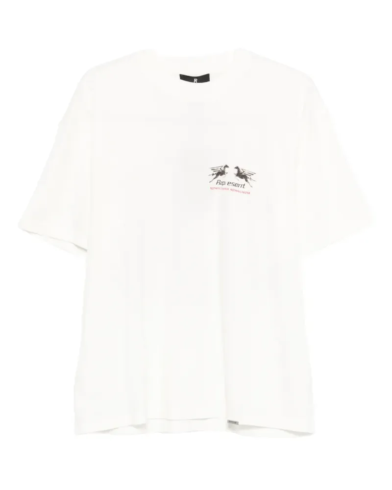 REPRESENT 24 Hour Service T-Shirt mit Grafik - Nude Nude