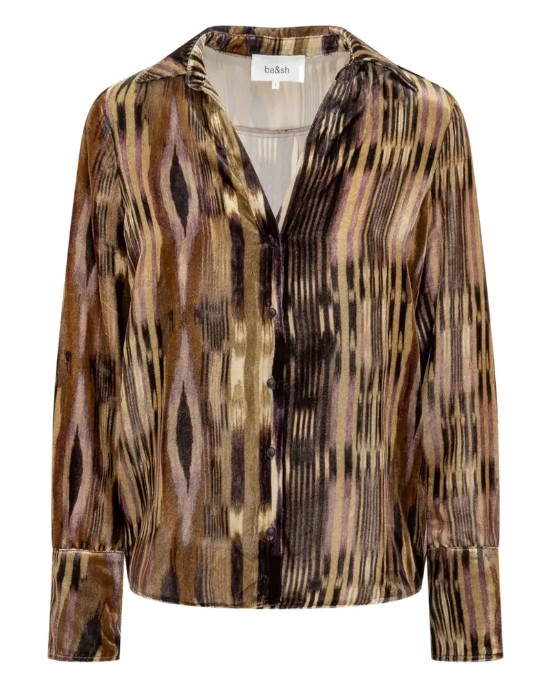 ba&sh buttoned patterned shirt - Braun Braun