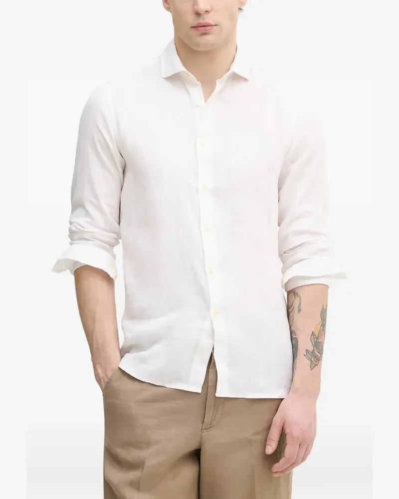 Benetton long-sleeve button-up shirt - Weiß Weiß
