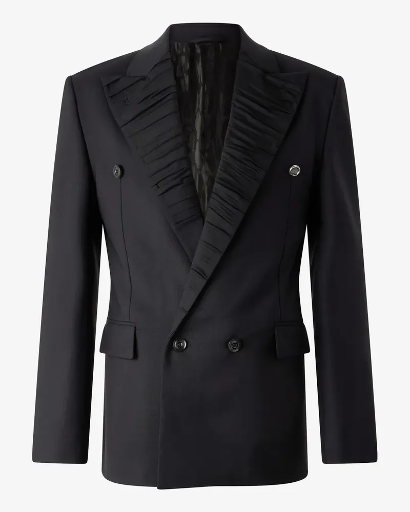 Roberto Cavalli Sakko mit Falten - Schwarz Schwarz