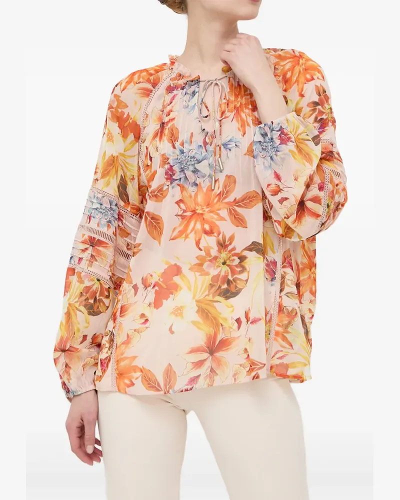 Guess Bluse mit Blumenmuster - Nude Nude