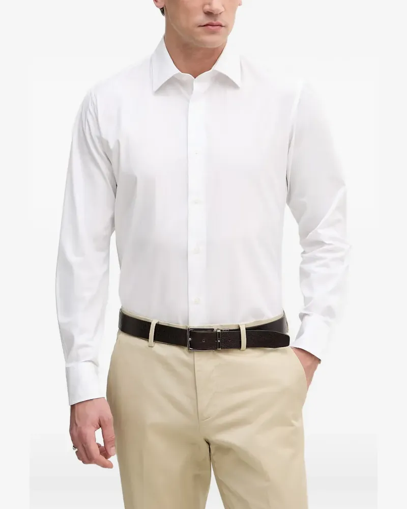 Sisley long-sleeve button-down shirt - Weiß Weiß