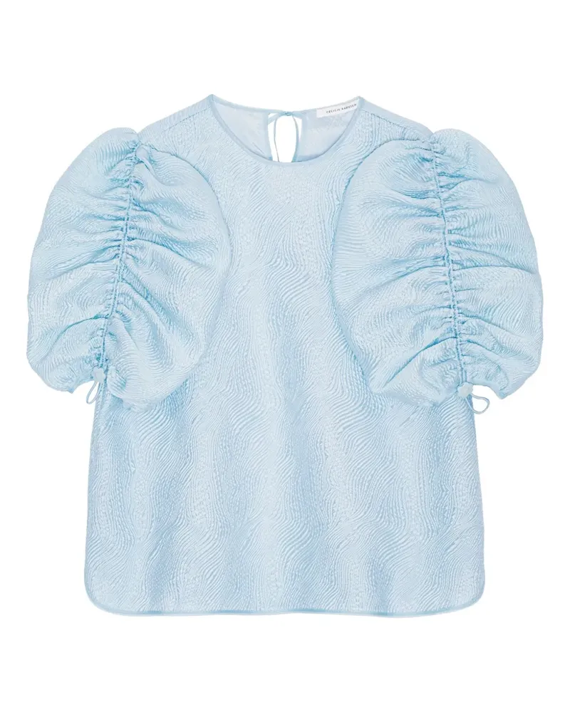 Cecilie Bahnsen Oberteil mit Raffungen - Blau Blau