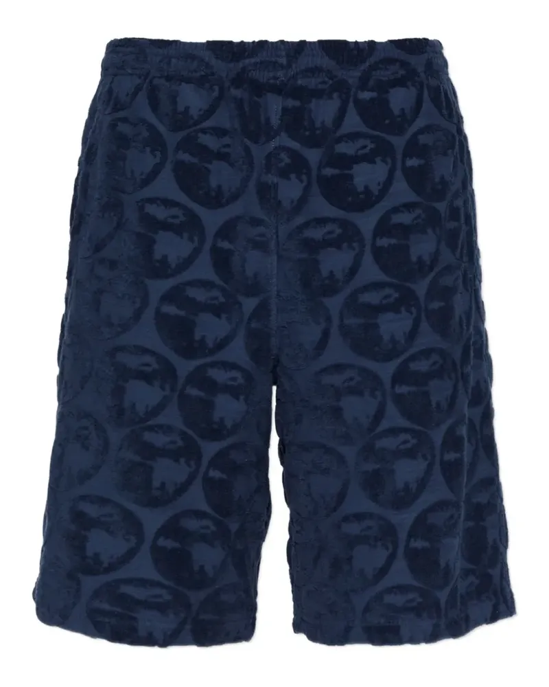 Kenzo Apple Pop Shorts mit Monogrammmuster - Blau Blau
