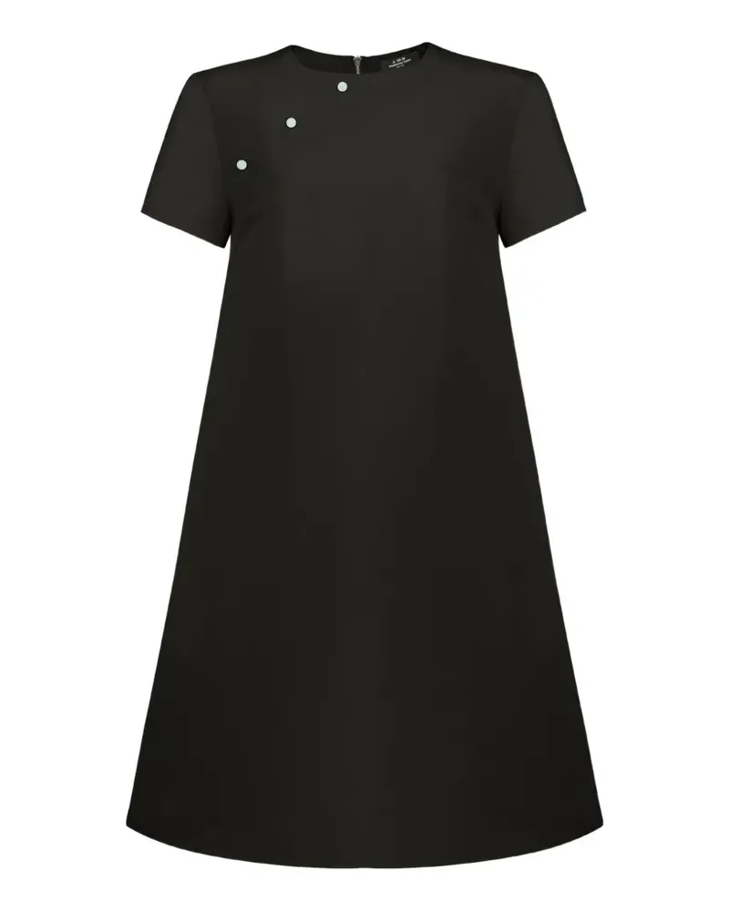 Shanghai Tang button-detail silk dress - Schwarz Schwarz