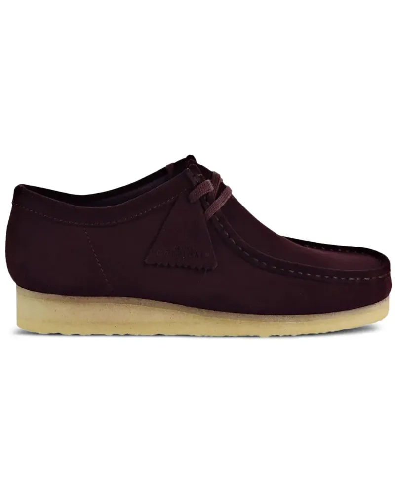Clarks Wallabee "BORDEAUX" Desert-Boots - Rot Rot