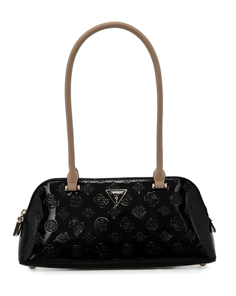 Guess Arnela Schultertasche mit 4G - Schwarz Schwarz