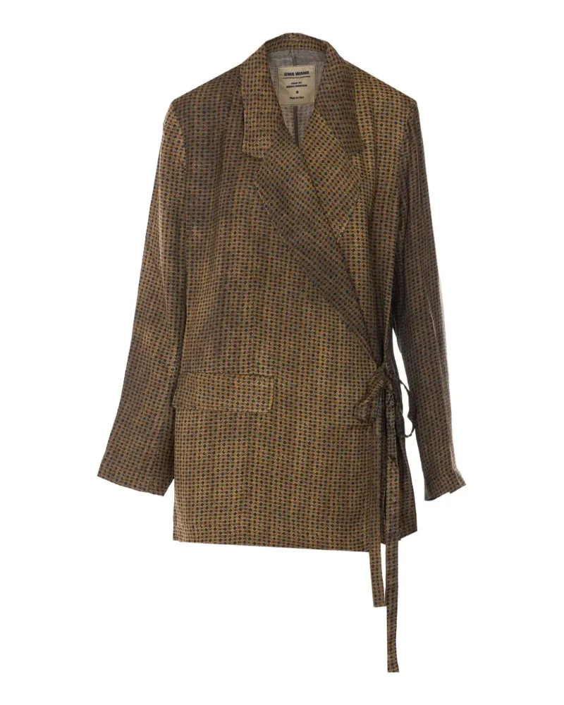 Uma Wang Khloè geometric-pattern jacket - Braun Braun