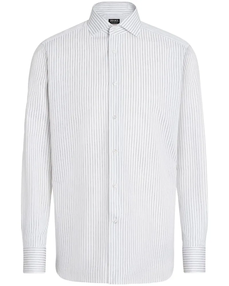 Ermenegildo Zegna Structured Centoventimila Hemd - Weiß Weiß