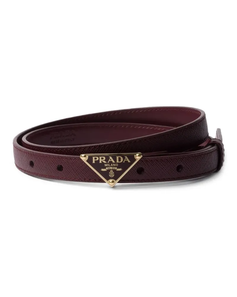 Prada Gürtel aus Saffiano-Leder - Rot Rot