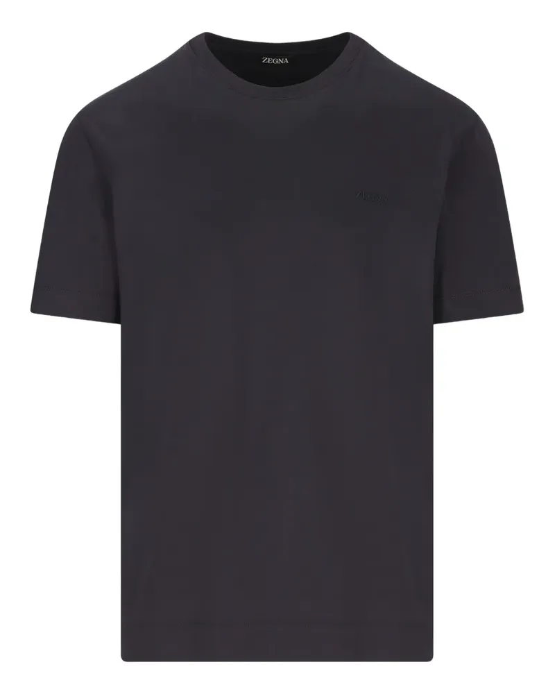 Ermenegildo Zegna crew-neck short-sleeve T-shirt - Blau Blau