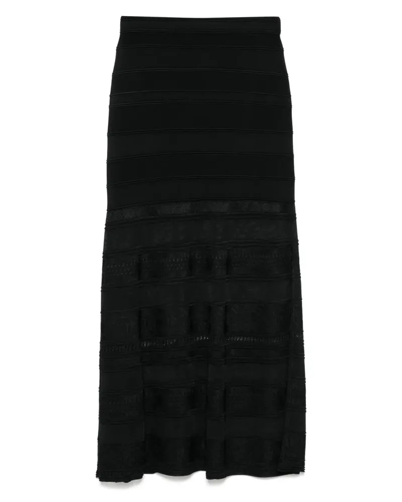 Sandro Gestrickter Rock - Schwarz Schwarz