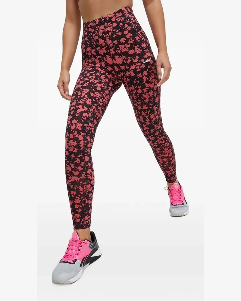 Casall floral-print leggings - Schwarz Schwarz