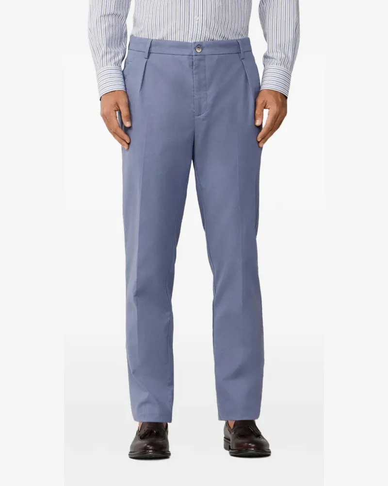 Hackett Sloane Hose mit Faltendetail - Blau Blau