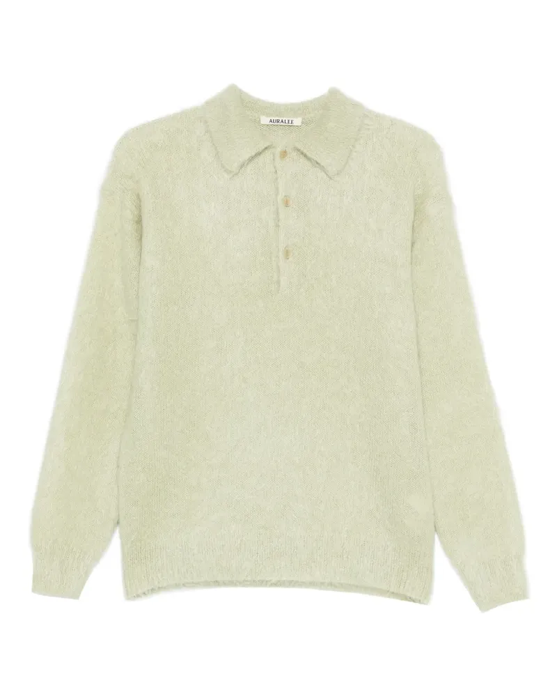 AURALEE Geknöpfter Pullover - Grün Grün