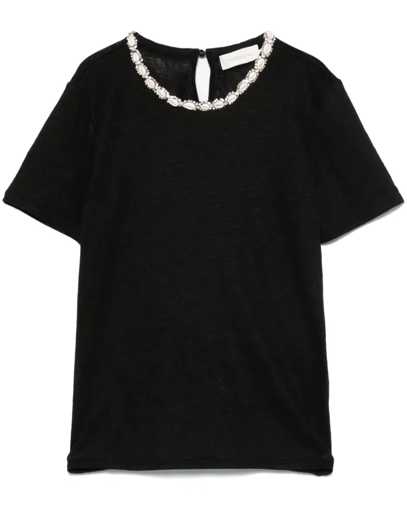 Zimmermann Illuminate T-Shirt - Schwarz Schwarz