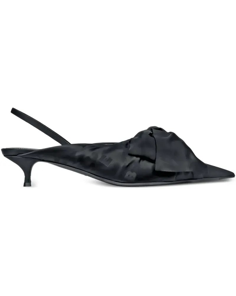 Balenciaga Slingback-Pumps mit Schleife - Schwarz Schwarz