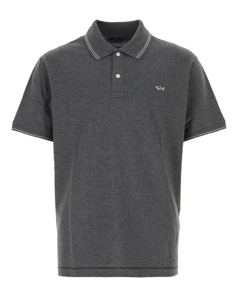 Paul & Shark Poloshirt mit Logo - Grau Grau