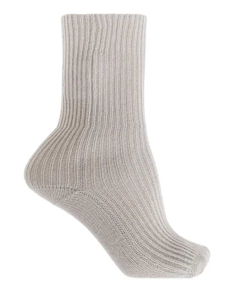 Lisa Yang ribbed cashmere socks - Nude Nude