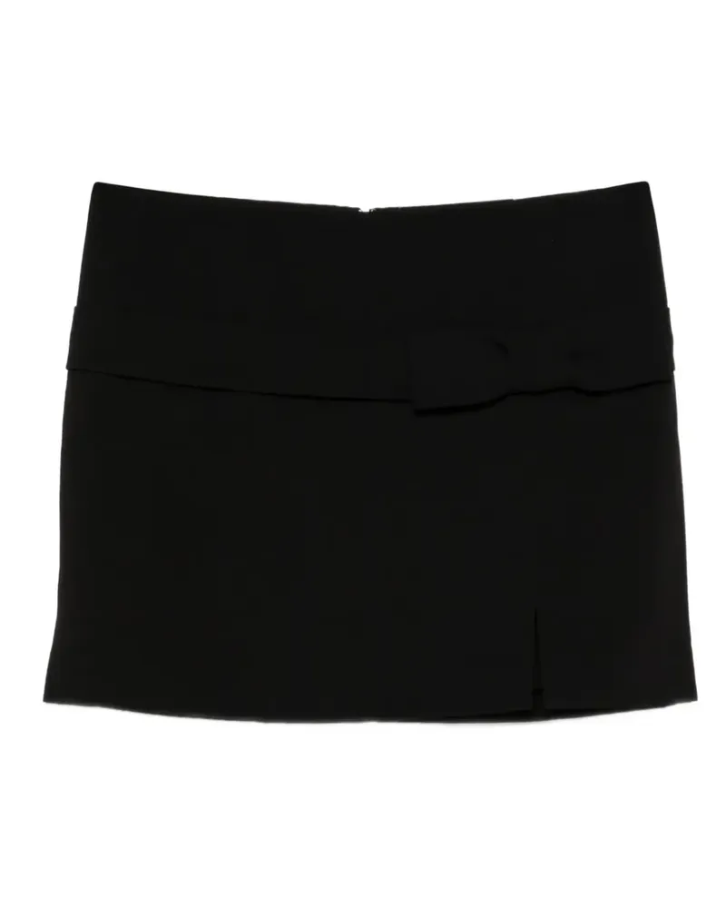 Twin-Set Minirock mit Schleife - Schwarz Schwarz