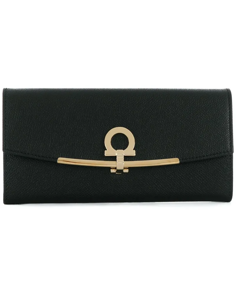 Ferragamo Gancini Portemonnaie Schwarz