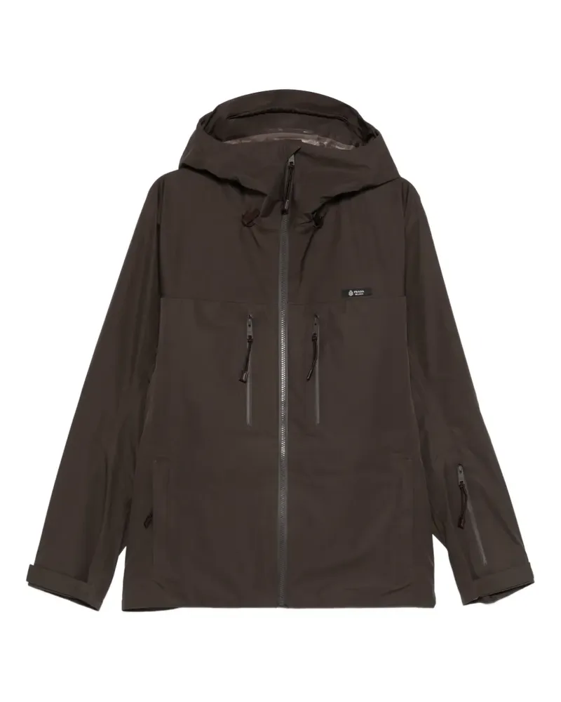 Prada hooded zip jacket - Braun Braun