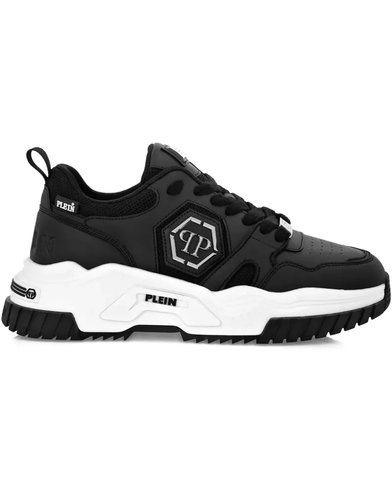 Philipp Plein Predator Sneakers mit dicker Sohle - Schwarz Schwarz