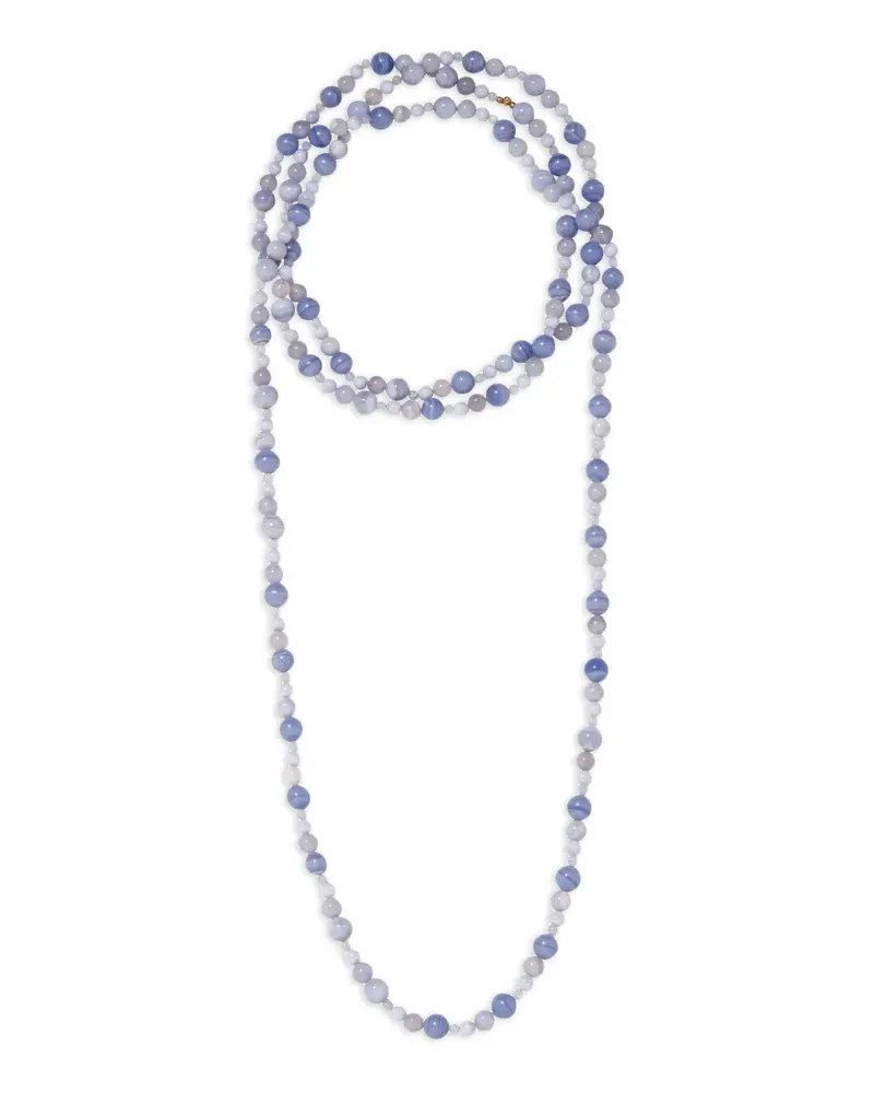 Jennifer Behr Veda Halskette mit Perlen - Blau Blau