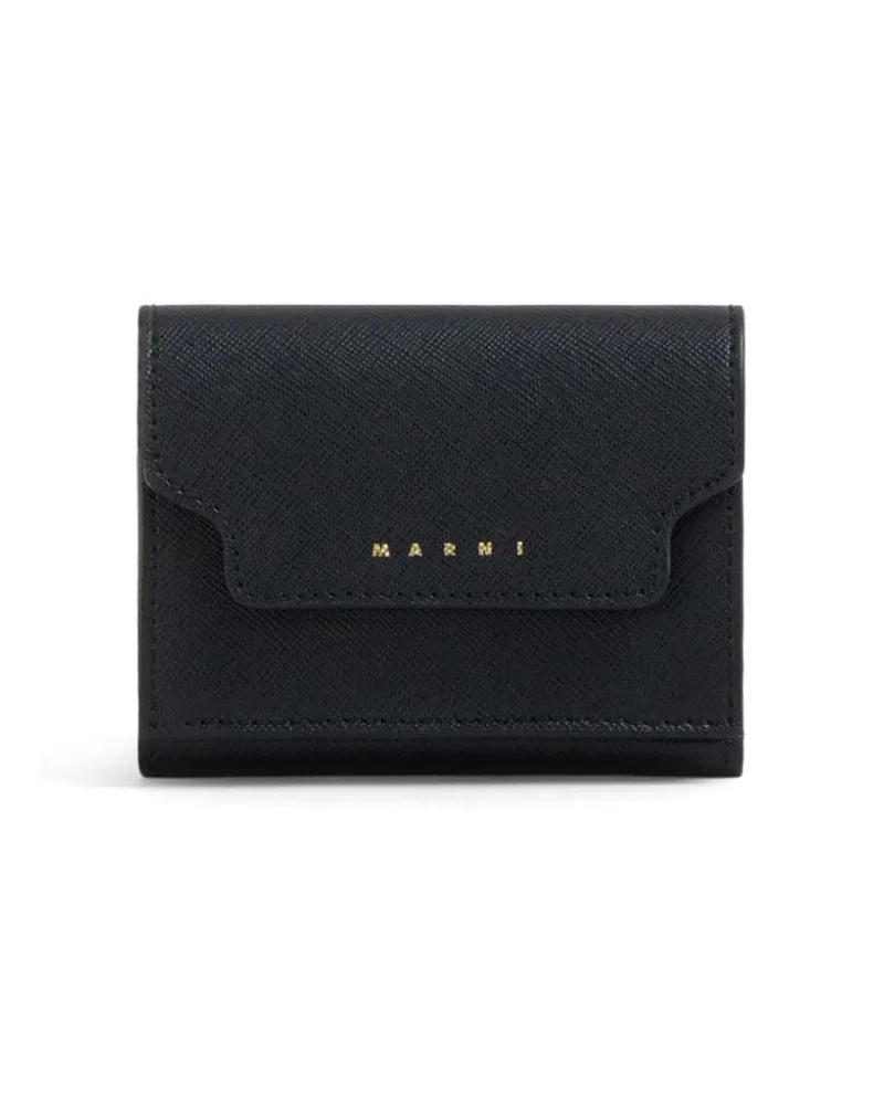 Marni Portemonnaie mit Klappe - Schwarz Schwarz