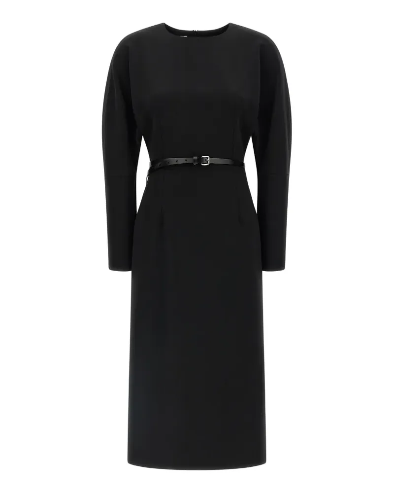 P.A.R.O.S.H. P.A.R.O H. Phedra Midikleid mit Gürtel - Schwarz Schwarz