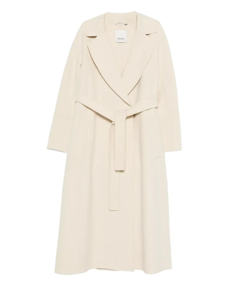 Max Mara Mantel mit Gürtel - Nude Nude