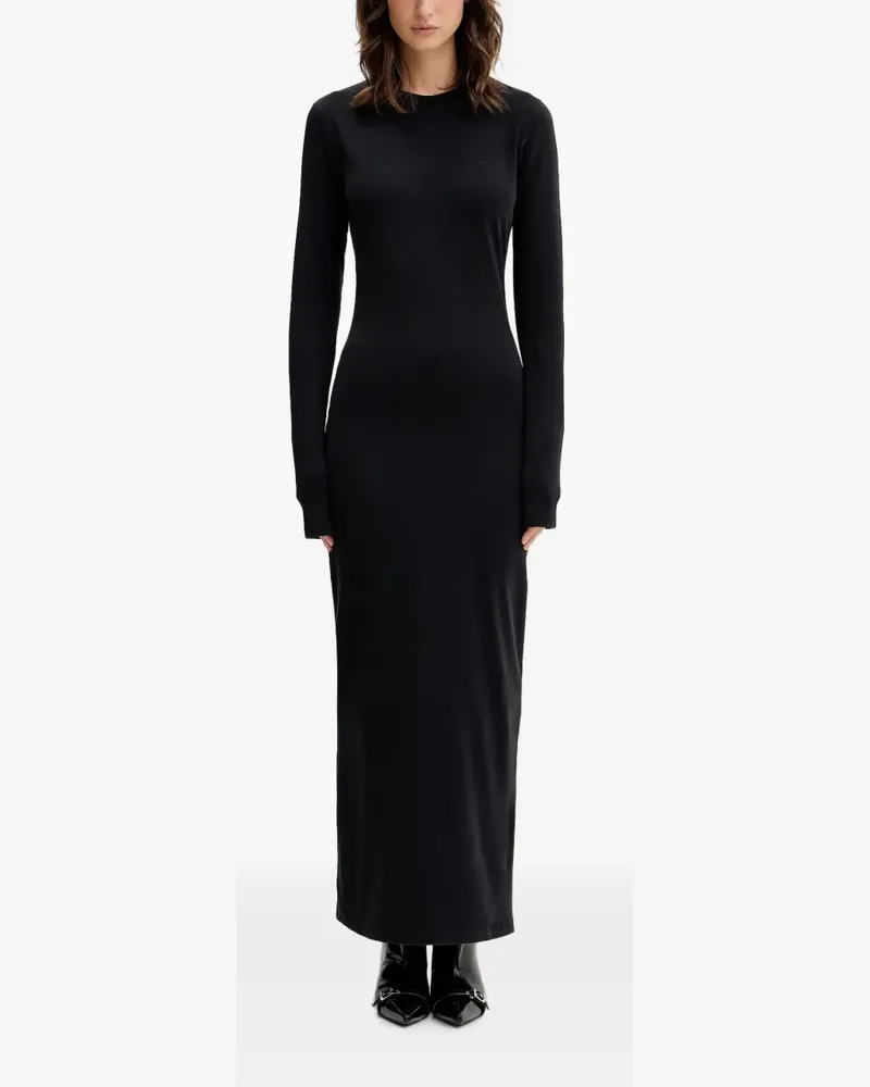 VETEMENTS long-sleeve maxi dress - Schwarz Schwarz