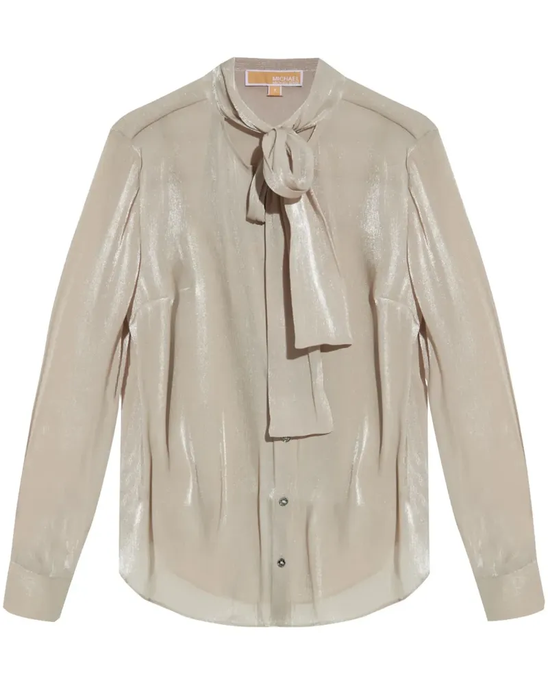 Michael Kors Bluse mit Schleife - Nude Nude