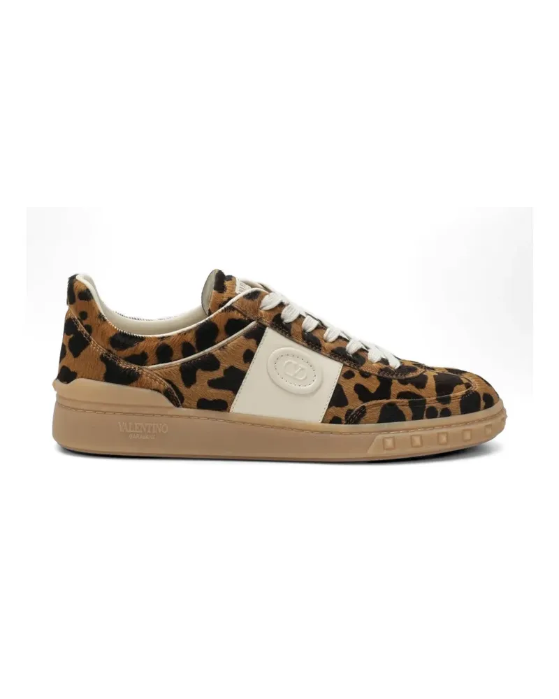 Valentino Garavani Upvillage leopard-print sneakers - Braun Braun