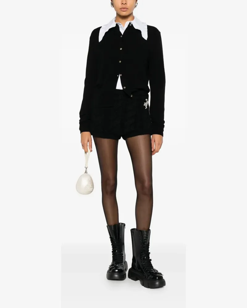 Simone Rocha Verzierte Shorts - Schwarz Schwarz