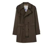 Mittellanger Leadenham Trenchcoat aus Gabardine - Braun