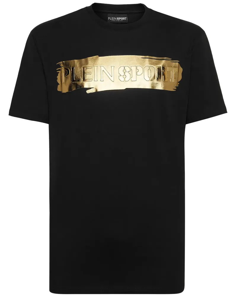 Philipp Plein T-Shirt mit Pinselstrich-Print - Schwarz Schwarz