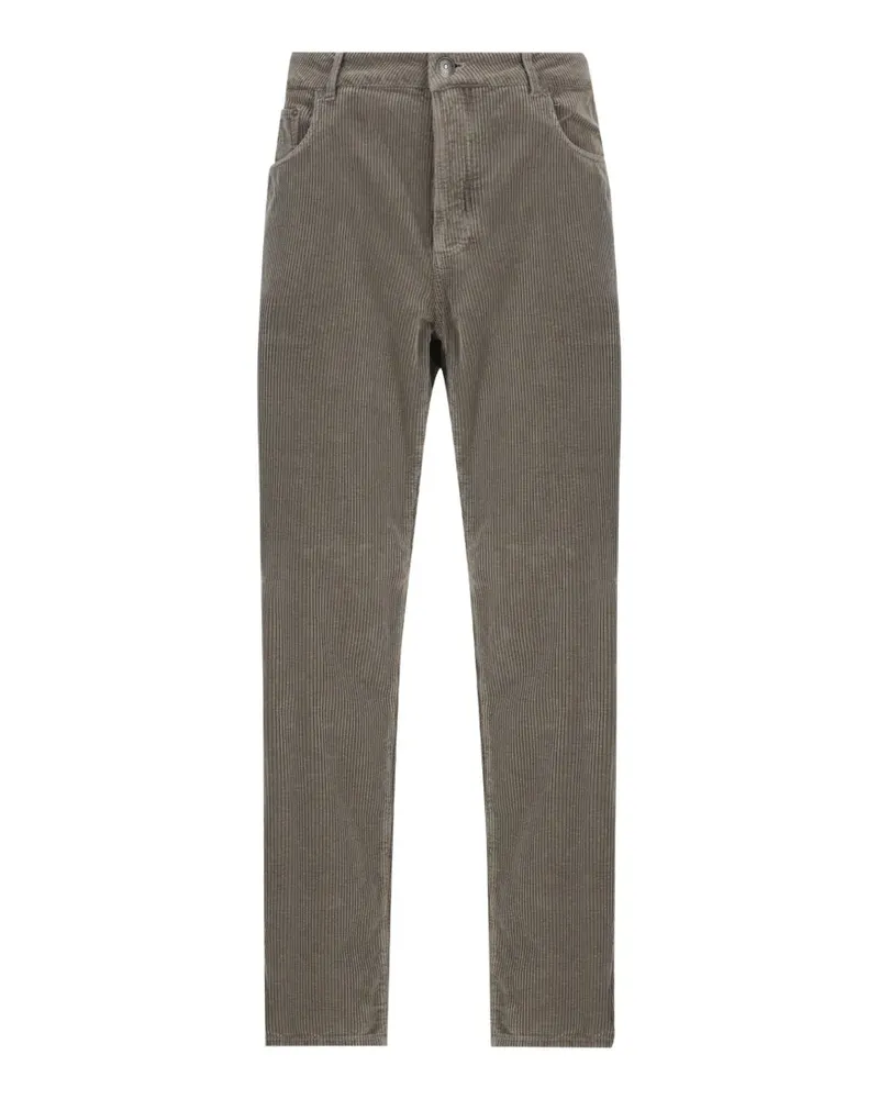 Brunello Cucinelli Straight-Leg-Hose aus Cord - Grau Grau