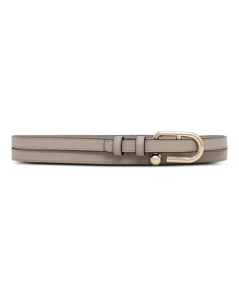 Furla Gürtel mit Logo-Schnalle - Nude Nude
