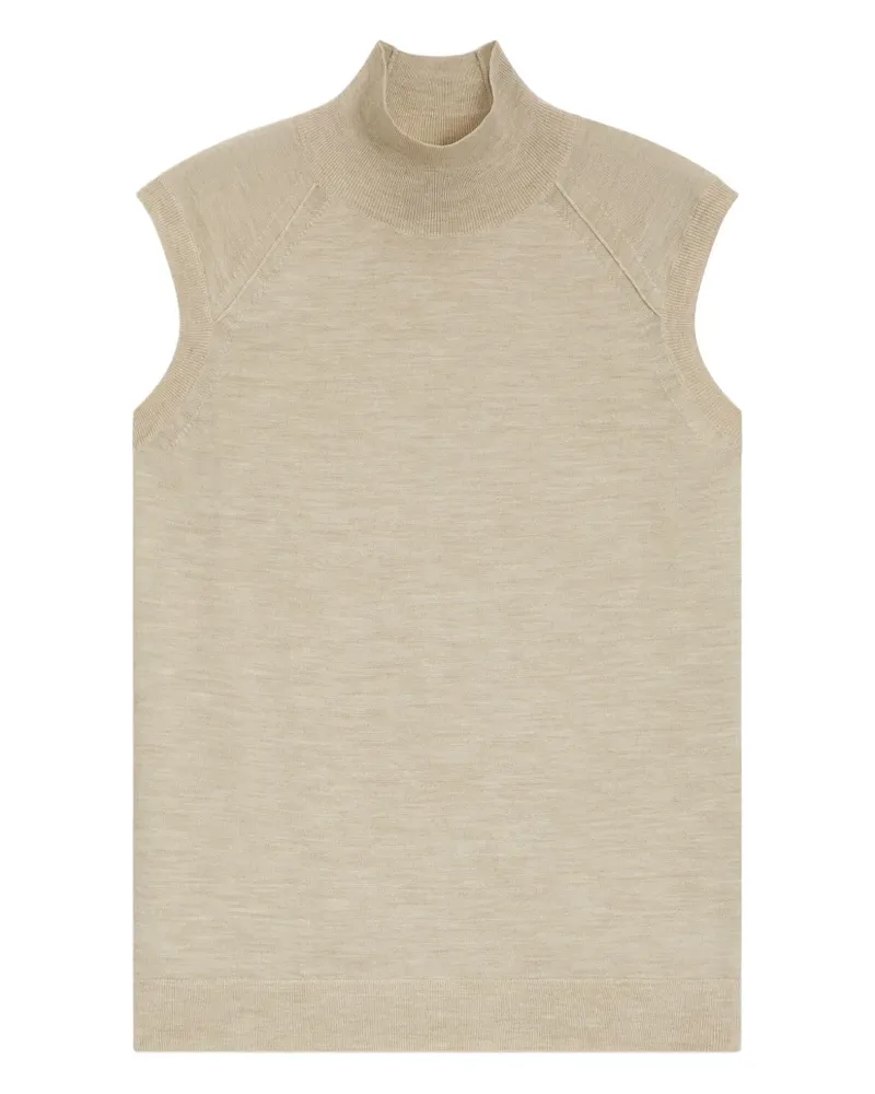 HUGO BOSS Top mit Stehkragen - Nude Nude