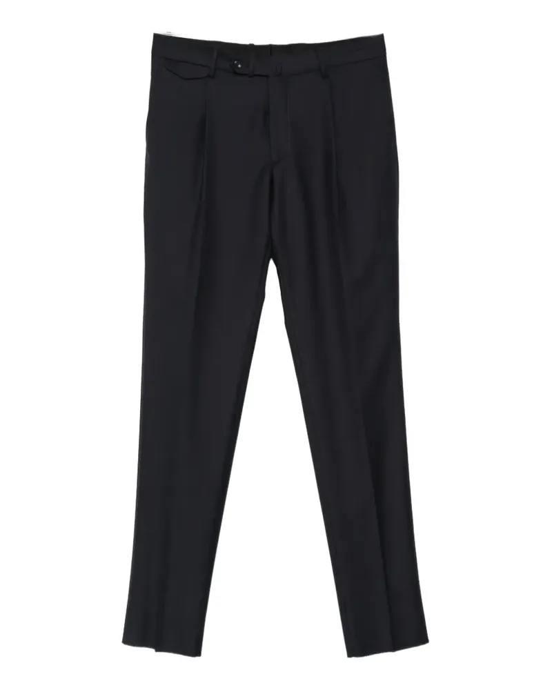 Tagliatore Straight-Leg-Hose mit Falten - Blau Blau