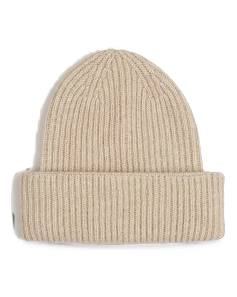 Fedeli ribbed-knit cashmere beanie hat - Nude Nude