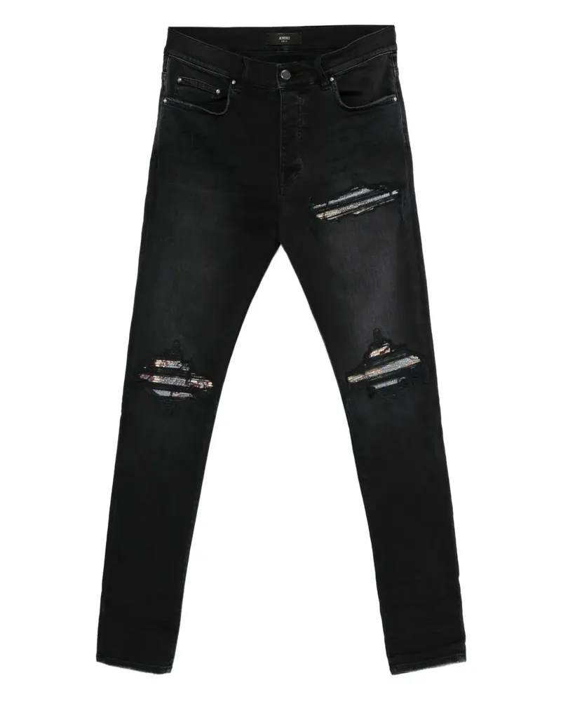 Amiri Jeans im Patchwork-Look - Schwarz Schwarz