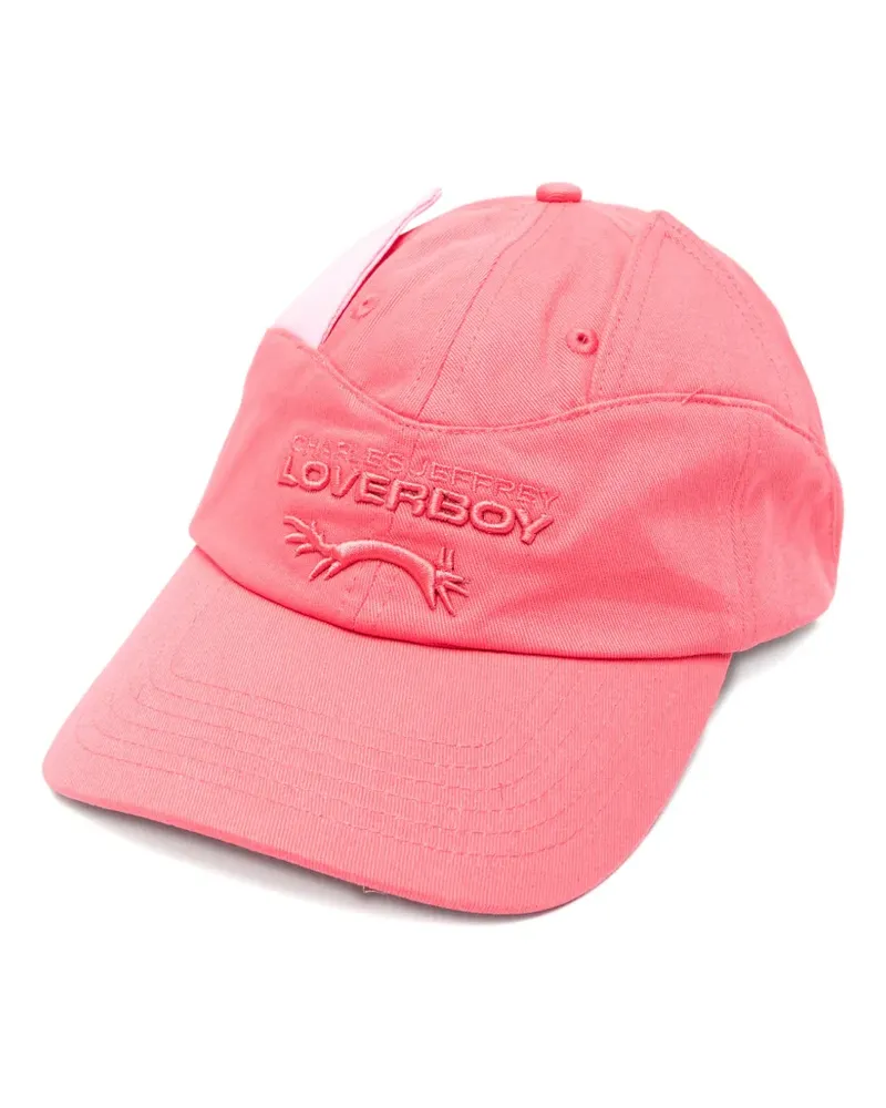Charles Jeffrey Loverboy ears-detail colourblock baseball cap - Rosa Rosa